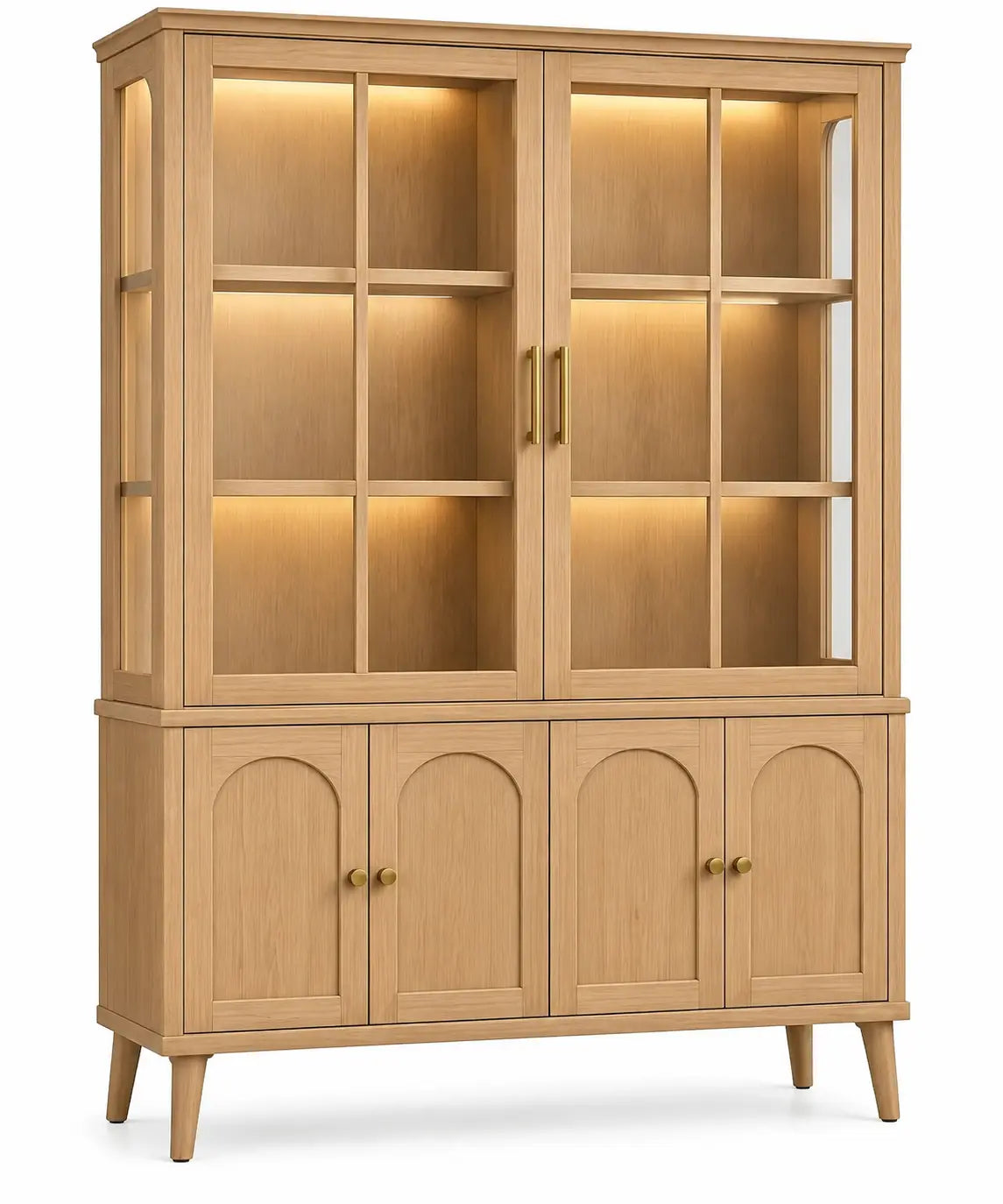 Vitrina de almacenamiento, marrón